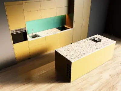 41-Kitchen5 matte 4 3D model