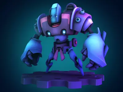 Multi head mecha 3D print model