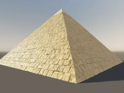 LowPoly Giza Pyramid Free low-poly 3D model