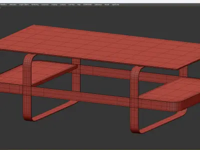 Atelier Coffee Table Low-poly 3D model
