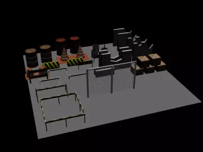 RoadProp room Free 3D model