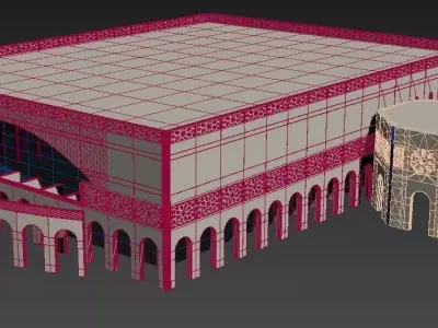 Al Raha Theatre - Arabic Building for exterior No interior 3D model