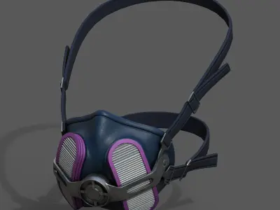 Gas mask helmet scifi futuristic protection classic Generic  Low-poly 3D model