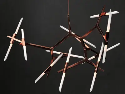 Chandelier agnes 20 lights 2 3D model