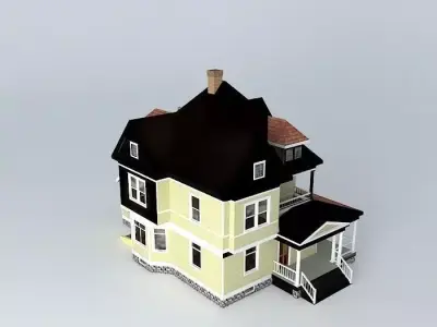 Eclectic House Free 3D model