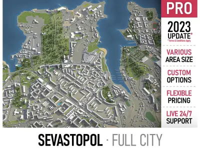  Sevastopol Low-poly 3D model