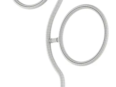 Circular Tree Floor Lamp 3D model