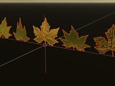  Leaf Pack Realistic 4k High-End CGI Low-poly 3D model