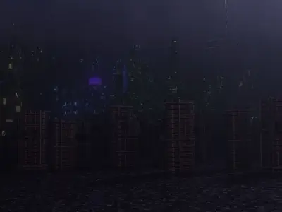 Sci-fi City 3D model