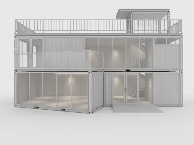 Container Cabin 1 3D model