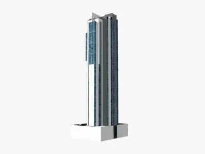 Charlotte Towers Low-poly 3D model