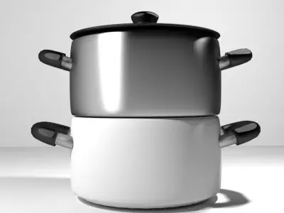 Cookware - Steamer pot 3D model
