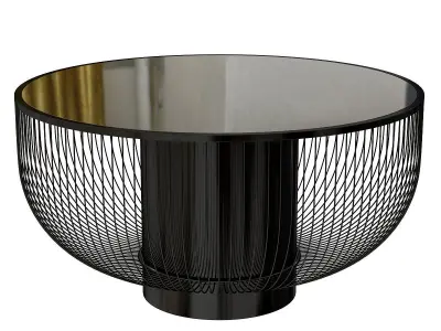 Nordic style wrought iron coffee tables for home 3D model