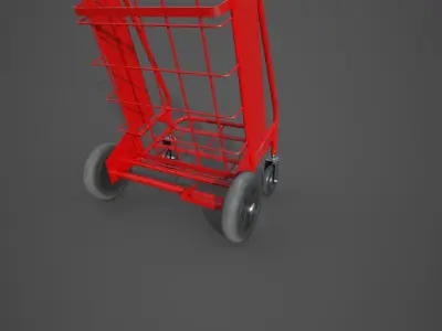 Transport Cart PBR 3D model 3D model