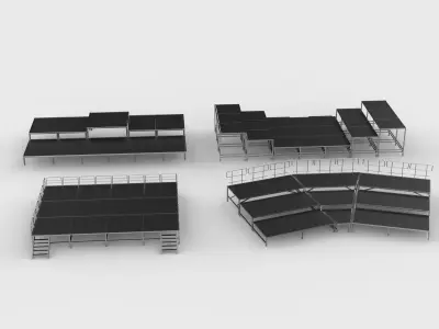 small Stage set 3D model