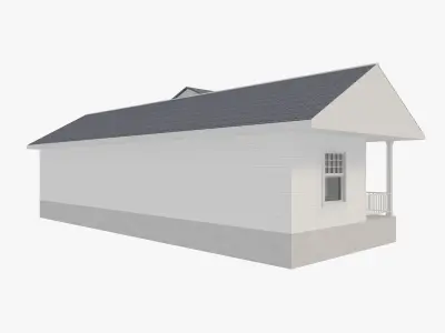  House Of Set 16 Low Poly 3D Model Houses 