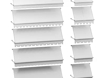 Marquise for facade  - 5 models 3D model