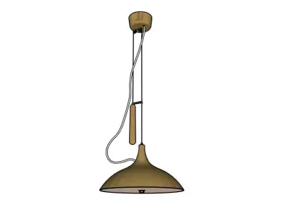 Paavo Tynell Brass Counterweight Light A1965 by Taito Oy 3D model