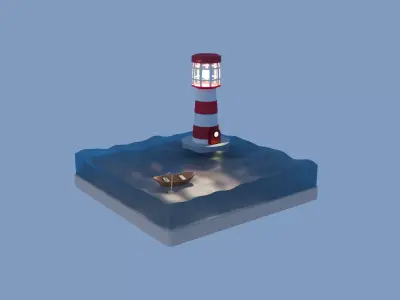 lighthouse 3D model 12