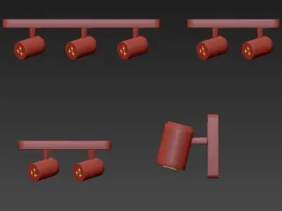 Orbe Lightstar Track Light Sets 3D model