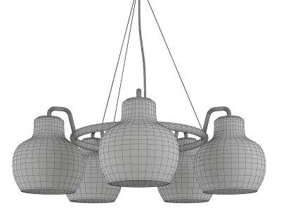 Chandelier for Louis Poulsen Low-poly 3D model