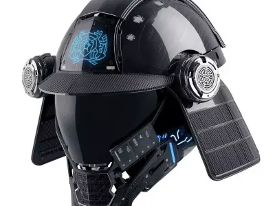 Cyber-Samurai Ronin 3D Model Low-poly 3D model