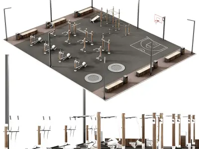 Playground 3D model