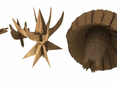 Heneturianer Pack 1 Low-poly 3D model