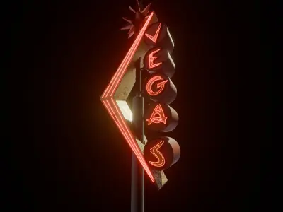 Sign Vegas 3D model
