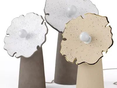 Flow Large Table Lamp Set 3D model