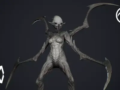 Monster 10 Low-poly 3D model