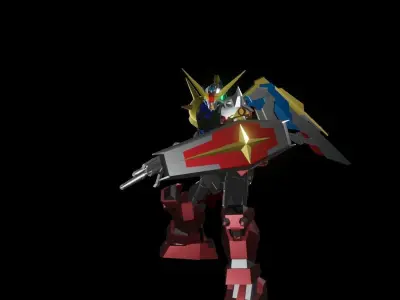TheMechaNoid 4 gundam robot 3D model