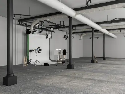 Photography Studio Scene 2 3D model