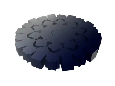 Fractal Model V1 005 Low-poly 3D model