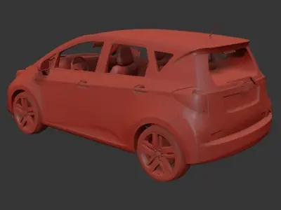 Toyota Verso S 2012 3D print model