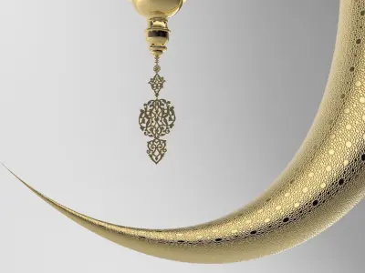 Ramadan Month Lantern 3D model