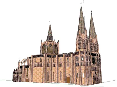 Architecture-Religion-God-Culture-Temple-0145 cathedral 3D model