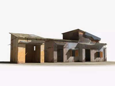 Slum x17 Low-poly 3D model purchase