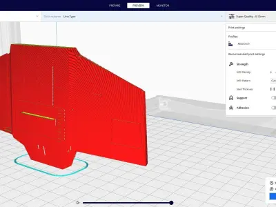 sci-fi wall architect kitbash 3 3D print model