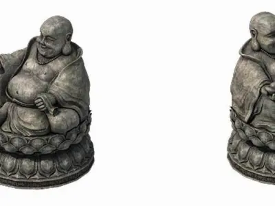 Religion - Statues - Buddha 3D model