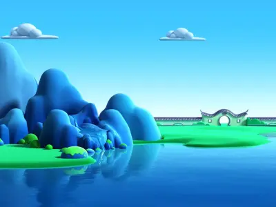  cartoon house 3D model