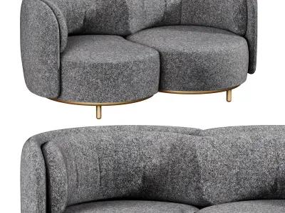  Wave Sofa by Natuzzi 3D model