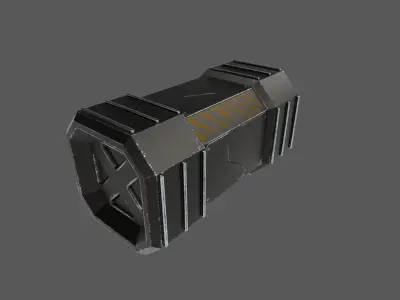 Sci-Fi Crete Low-poly 3D model
