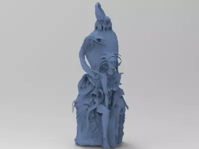 SeaShip stone wall   3D model