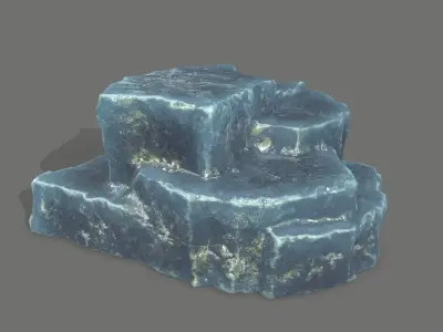 Rock Set Low-poly 3D model 37