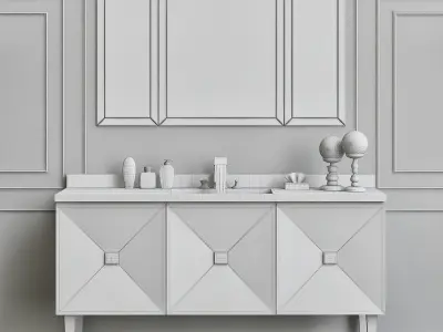 Vanity Units Jetset 3 Doors 3D model