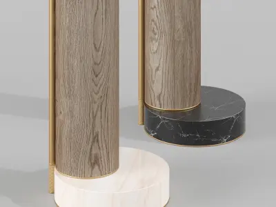 Portland floor lamp 3D model