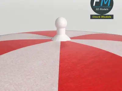 Beach umbrella 3D model
