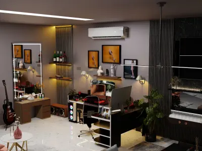 Indoor room 3D model