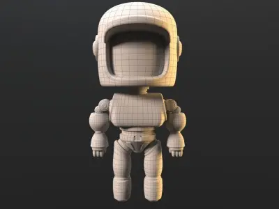 Love death robot Low-poly 3D model